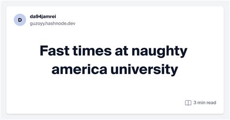 fast times at naughty america university